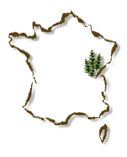 Carte de France - Région Jura